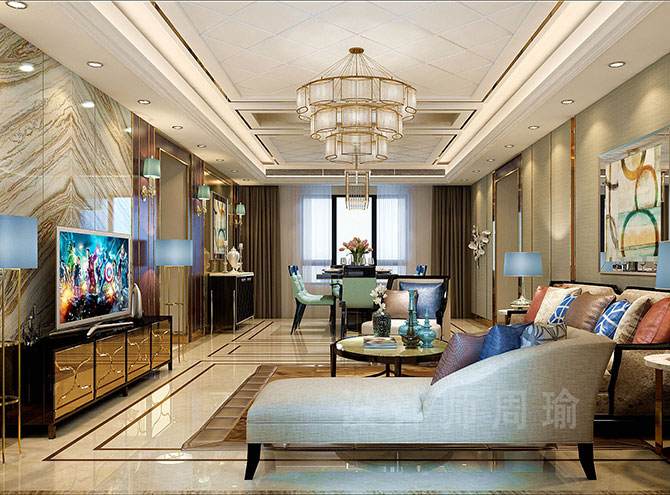 巨屌h视频世纪江尚三室两厅168平装修设计效果欣赏